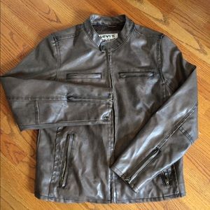Vintage Levi’s Faux Leather Moto Bomber